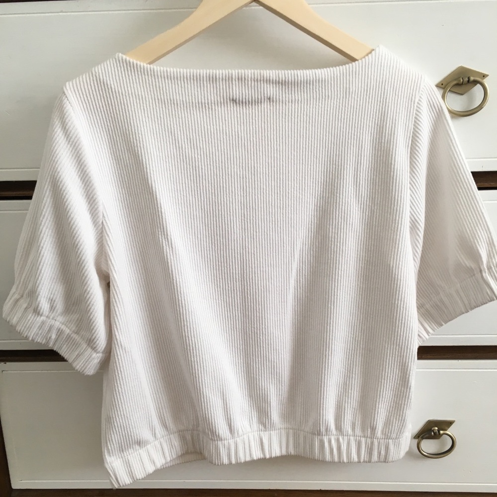 J.Crew white rubbed top